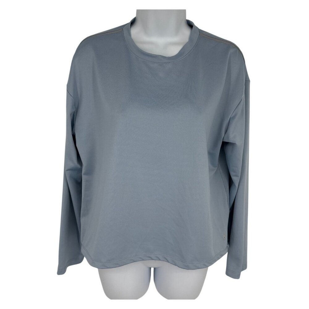 Spyder Active Womens Blue Long-Sleeve Lightweight Crewneck Top Size M